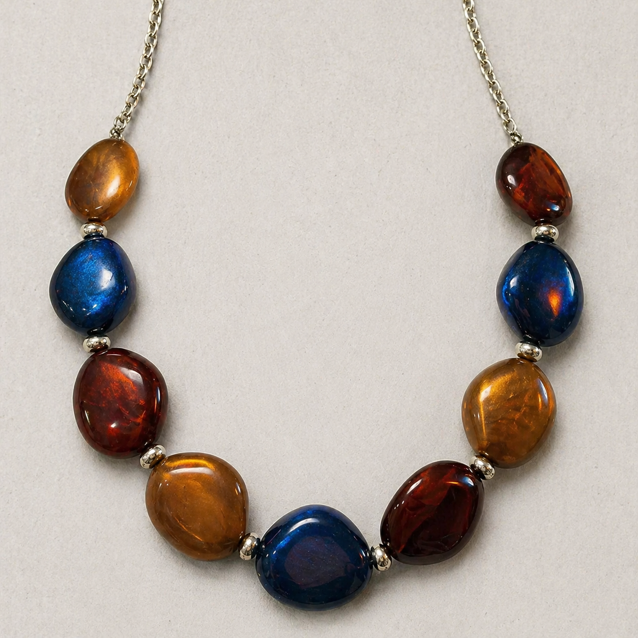 Beautiful Multicolour Beaded Vintage Necklace