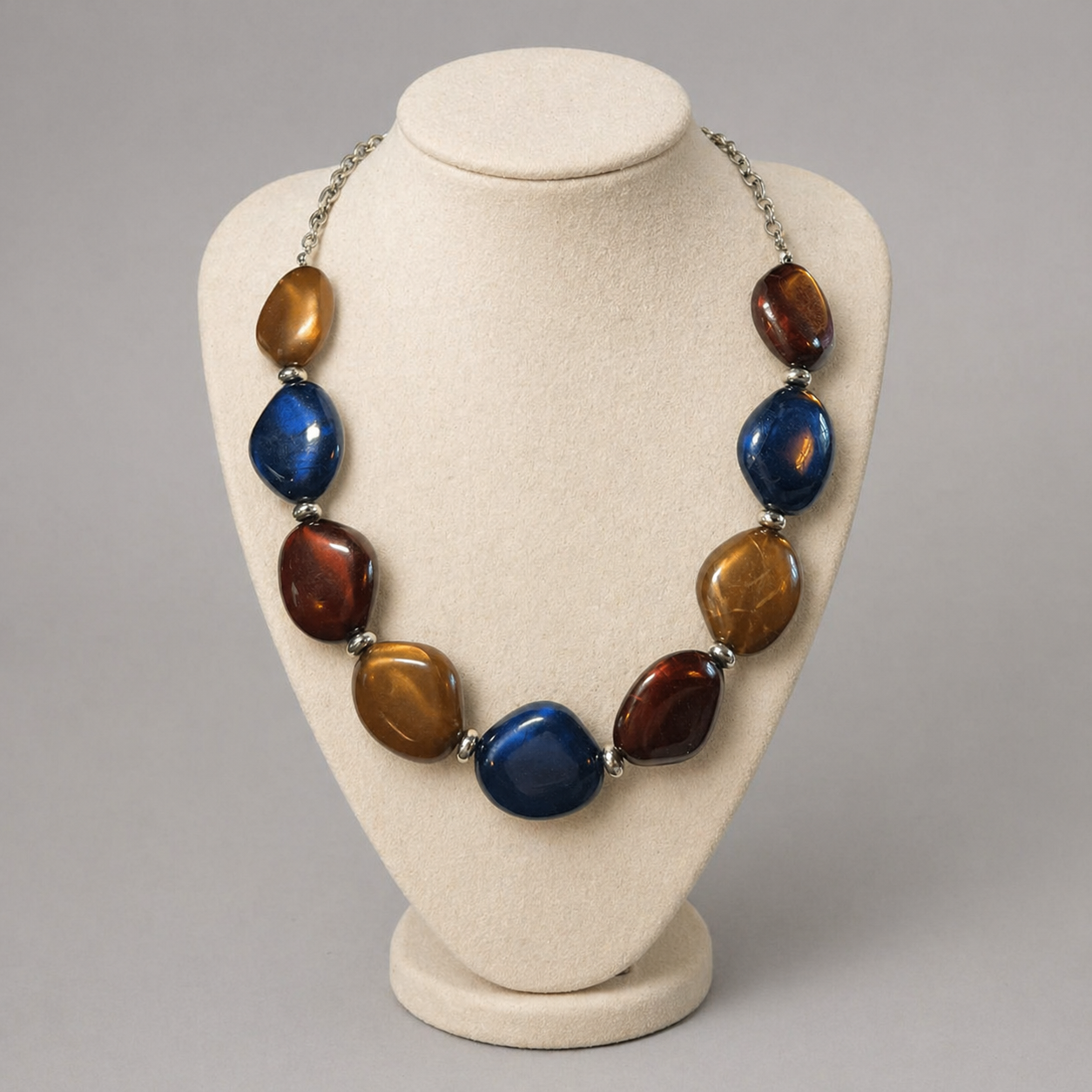 Beautiful Multicolour Beaded Vintage Necklace