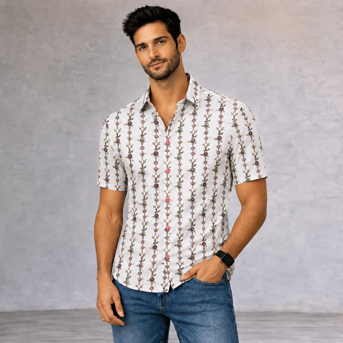 Coton Doux Mens Shirt Size 41/16 Large
