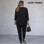 Gerry Weber Ivory & Black Chiffon Blouse UK 16