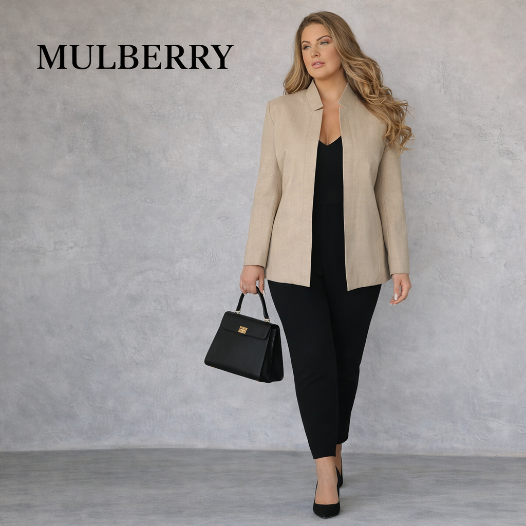 Mulberry Vintage Lightweight Wool Cotton Jacket UK 16