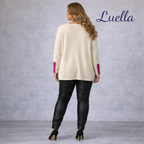 Luella Oatmeal Cashmere & Merino Wool Jumper UK 16