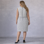 Fenn Wright Manson Geneva Navy Ivory Tweed Dress Suit UK 16