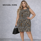 Michael Michael Kors Animal Print Dress UK 18/20