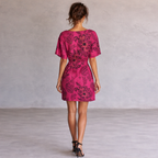 3.1 Phillip Lim Vintage Cerise Pink Silky Jacquard Dress UK 12