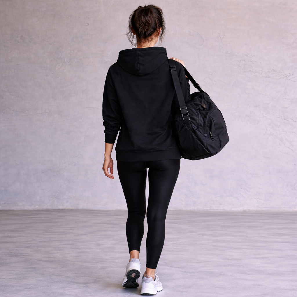 Adidas Essentials Linear Over Head Black Hoodie Size XS