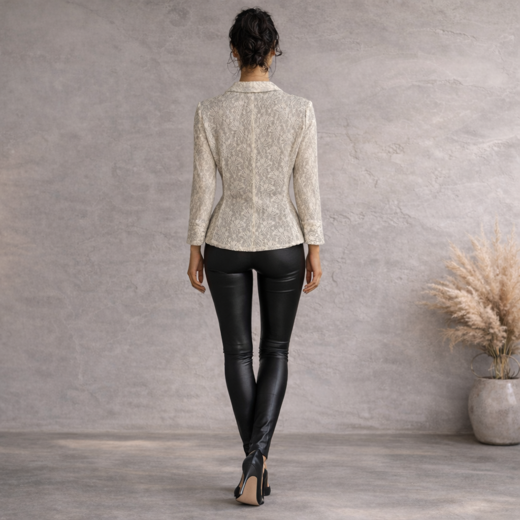 Armani Collezioni Vintage Ice Green Lace Occasion Jacket UK 6