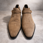 Dolce & Gabbana Beige Suede Harness Pointed Toe Shoes US 8.5  UK 7.5