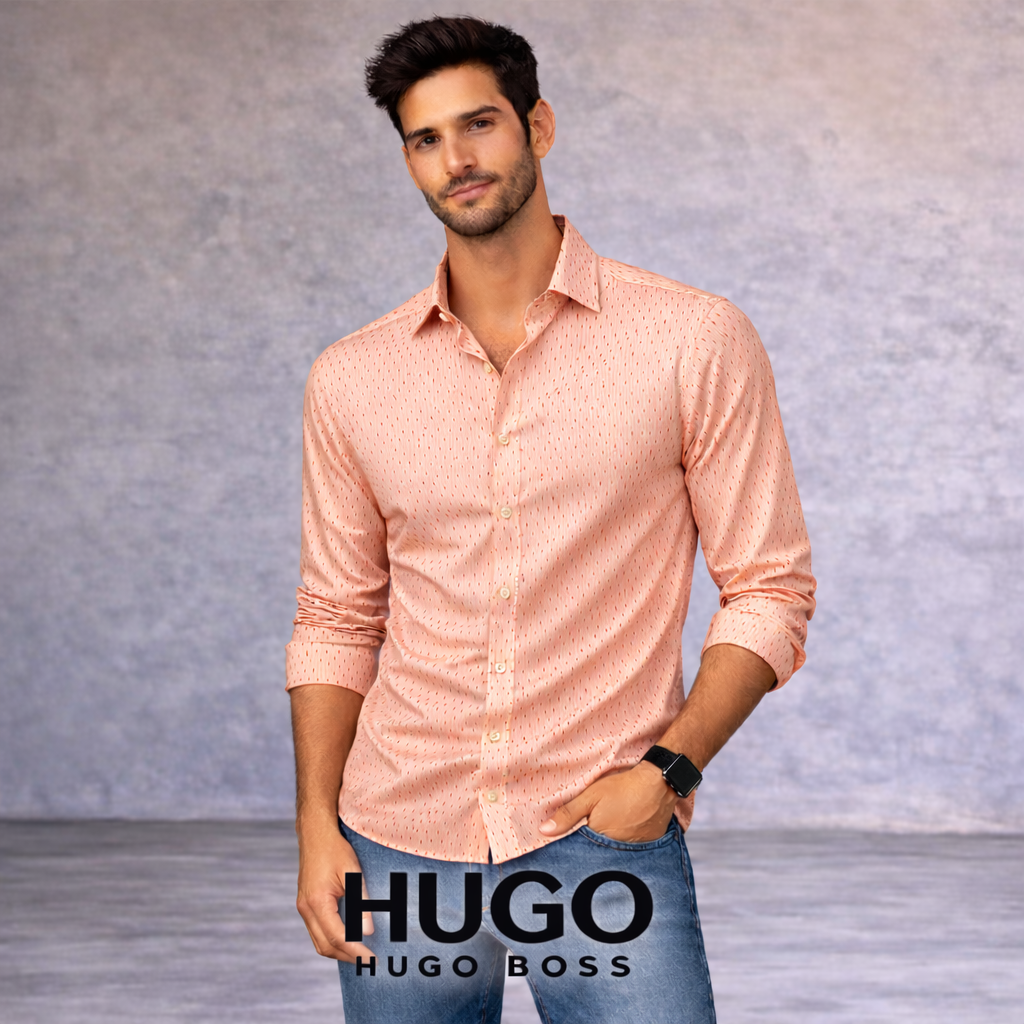 Hugo Boss HUGO Peach Slim Fit Shirt Size L