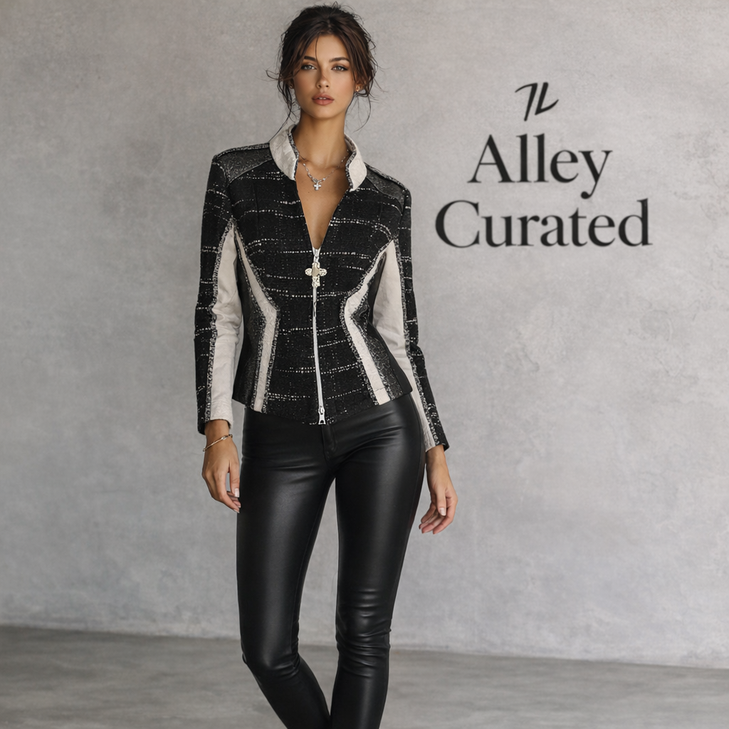 Elisa Cavaletti Daniela Dallavalle Black White Jacket UK 12