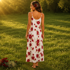 Laura Ashley Vintage Rose Slip Dress UK 10