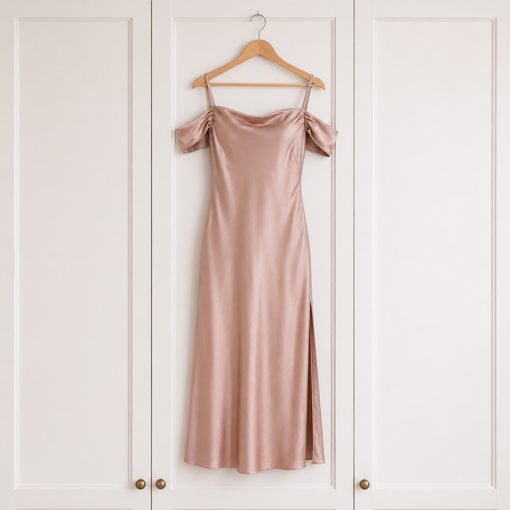 Ted Baker Dusky Pink Cold Shoulder Dress UK 14