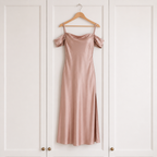Ted Baker Dusky Pink Cold Shoulder Dress UK 14