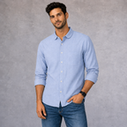 Scotch & Soda Blue Cotton Shirt Size L