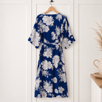 Part Two Blue White Floral Kaftan Dress UK 10