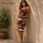 Phase Eight Silky Floral Stretch Dress UK 8
