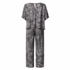 FRENCH CONNECTION Annikki Grey Crepe Reptile Jumpsuit UK 10