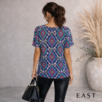 East Multicoloured Cotton Top UK 6