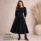 Laura Ashley Vintage Dress, Button Back Detail UK 10/12