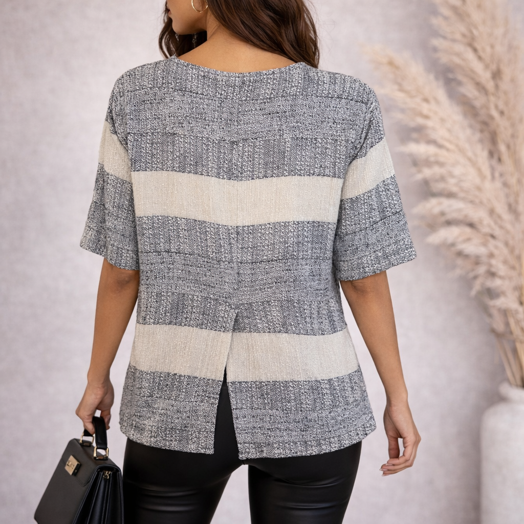 Masai White Black Woven Cotton Top UK 8/10