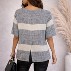 Masai White Black Woven Cotton Top UK 8/10