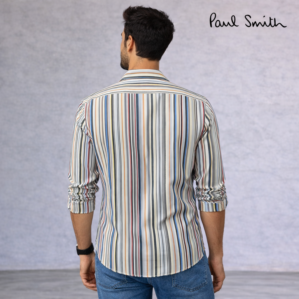 Paul Smith Multicoloured Cotton Striped Shirt UK L