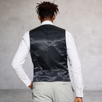 Topman Slim Cut Grey Pinstripe Waistcoat 40"