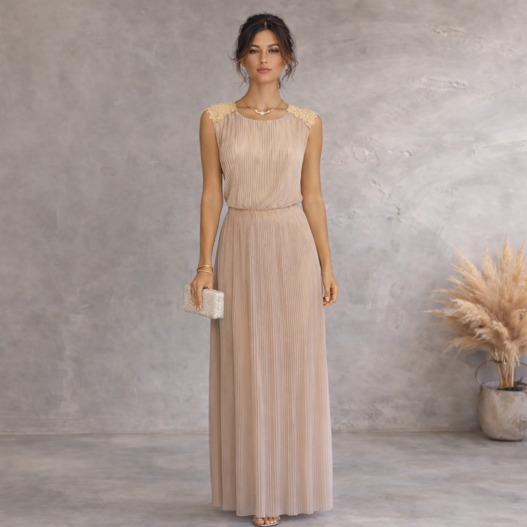 Miss Selfridge Blush Pleated Sequin Dress UK 8