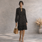 Urban Gypsy Black White Star Print Oversized Dress UK 6