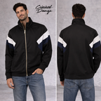 Criminal Damage Black Navy Zip Track Jacket Size S