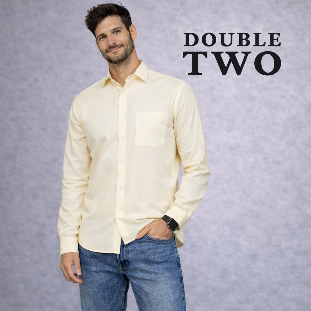 Double Two Lemon Non Iron Shirt 15" 40"