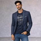 Burtons Vintage Blue Muscle Fit Jacket 40R