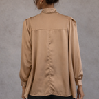 Ikrush Paris Jayda Oversized Silky Satin Blouse UK 14