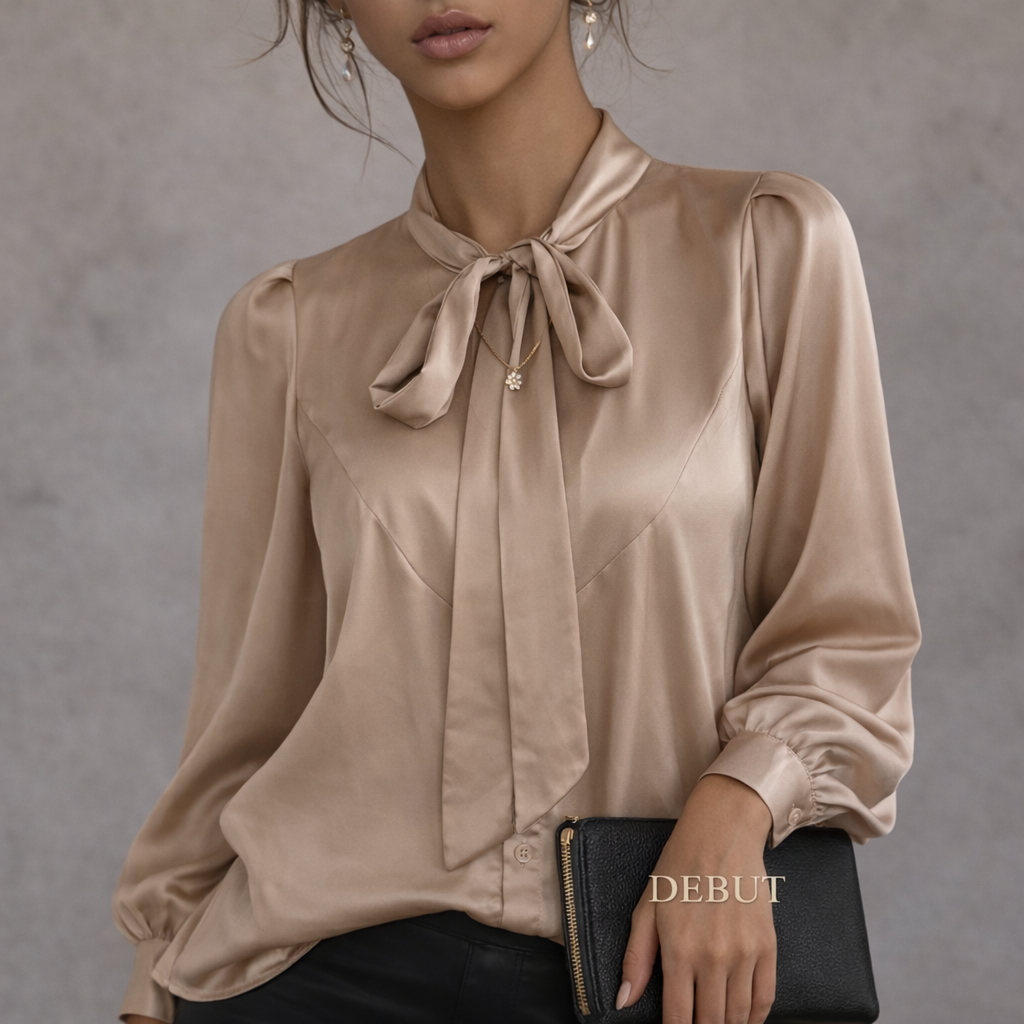 Ikrush Paris Jayda Oversized Silky Satin Blouse UK 14