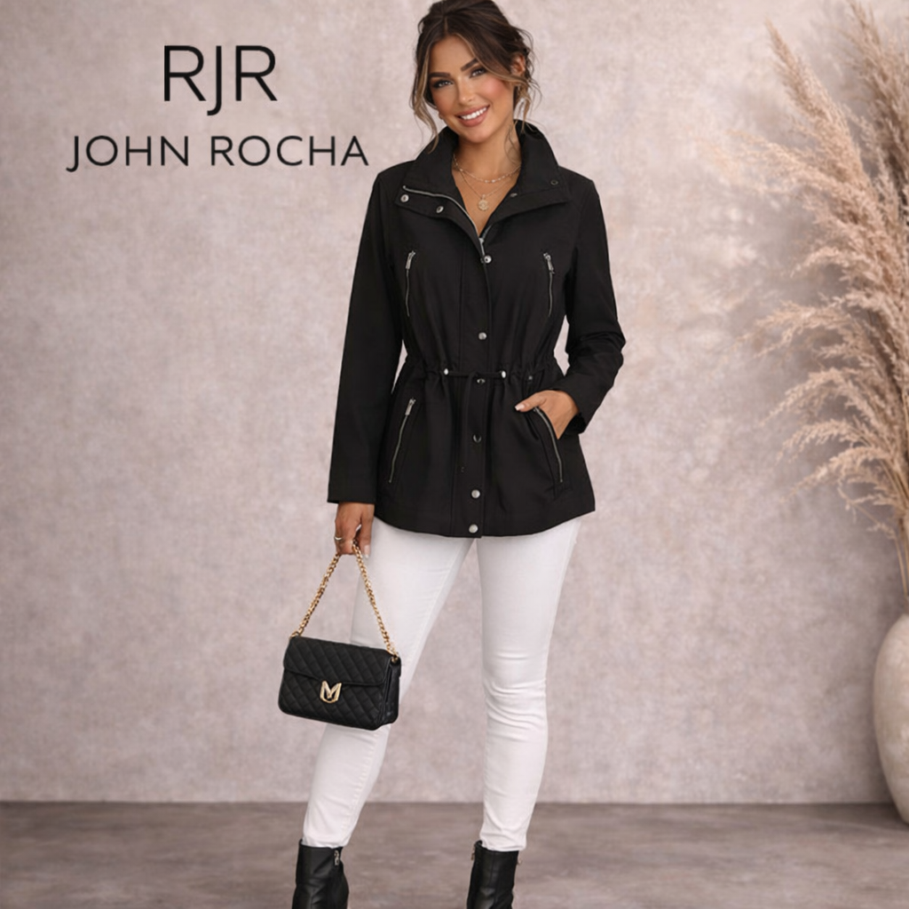 RJR John Rocha Grey Windbreaker Lightweight Jacket UK 12
