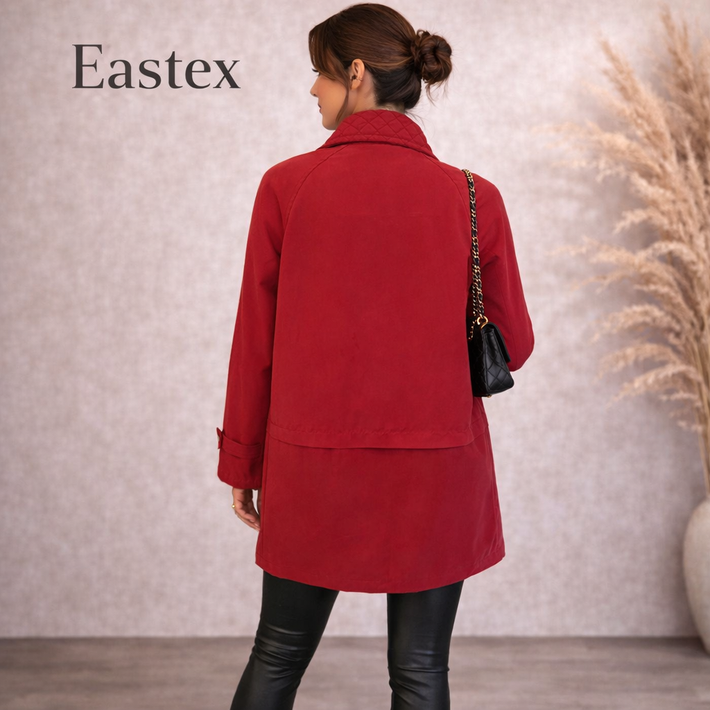 Eastex Heirloom Collection Vintage Red Quilted Jacket  UK 12