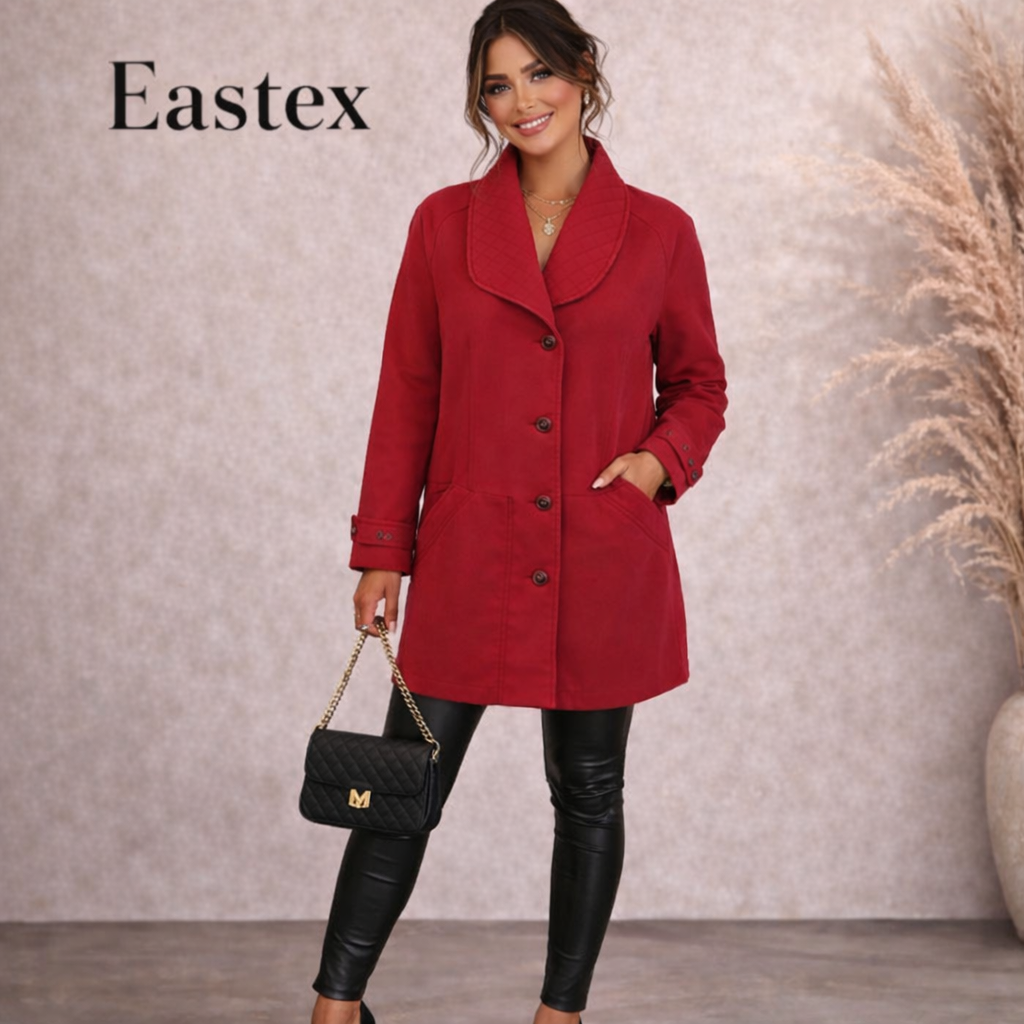 Eastex Heirloom Collection Vintage Red Quilted Jacket  UK 12
