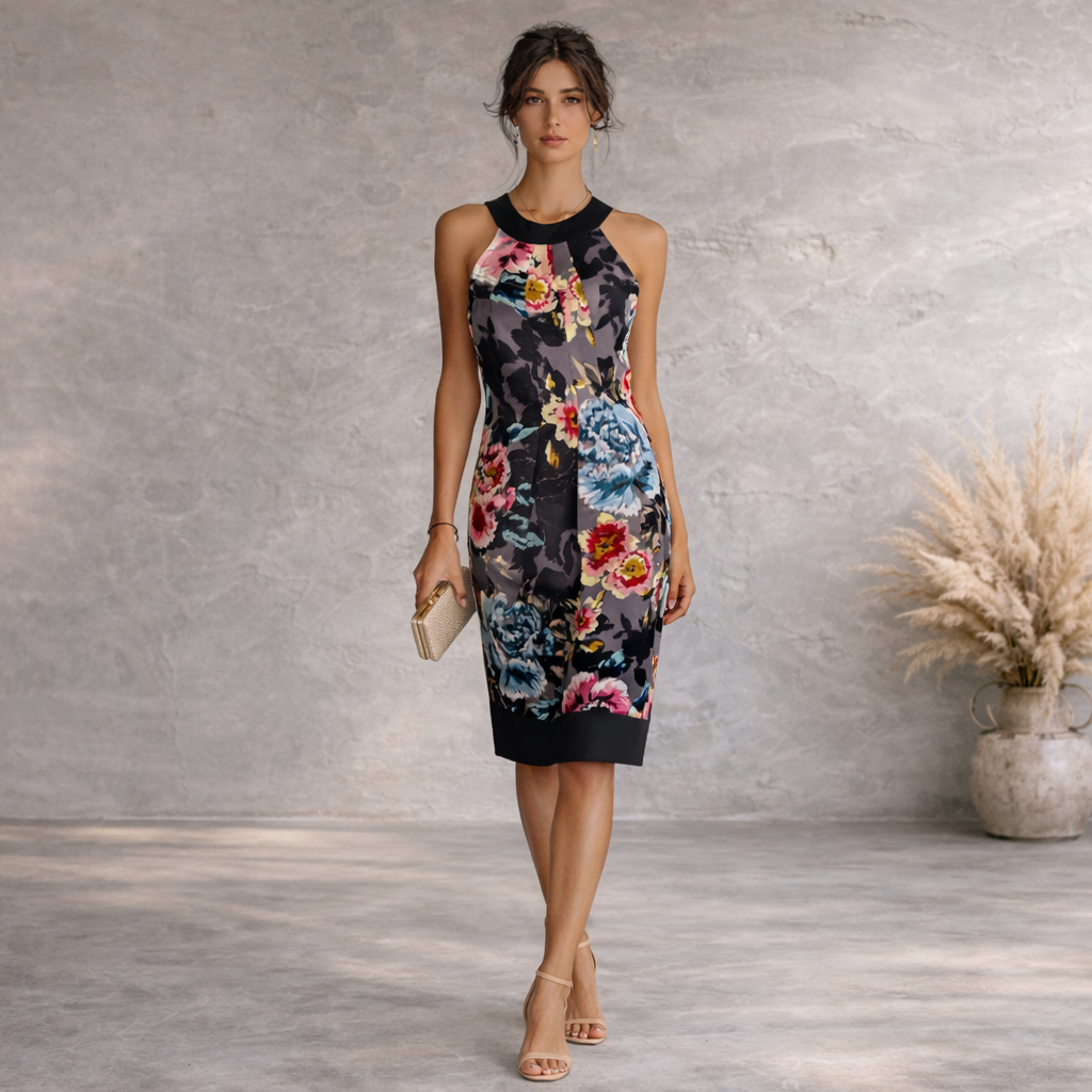 Ted Baker Multicoloured Silk Floral Slip Dress Sz 2 UK 10