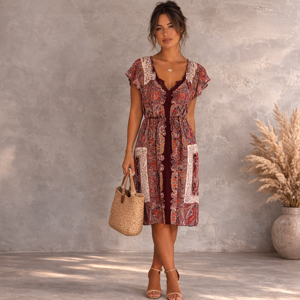 Monteau Los Angeles Dusky Pink Lace Dress UK 10