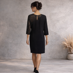 Dorothy Perkins Black Lace Detail Dress UK 12