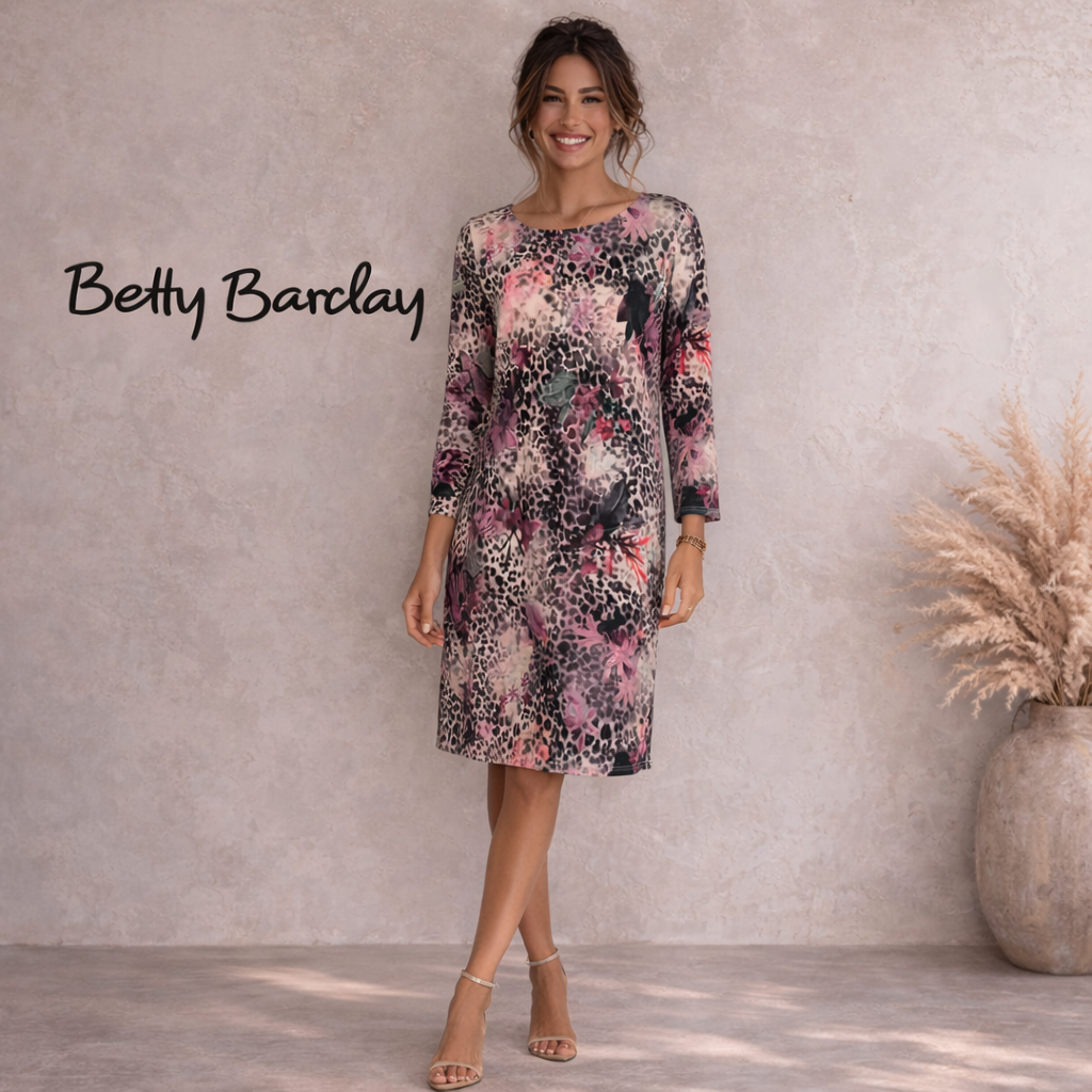 Betty Barclay Multicoloured Floral Cotton Dress UK 12