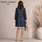 Gerry Weber Navy Lace Long Jacket UK 14