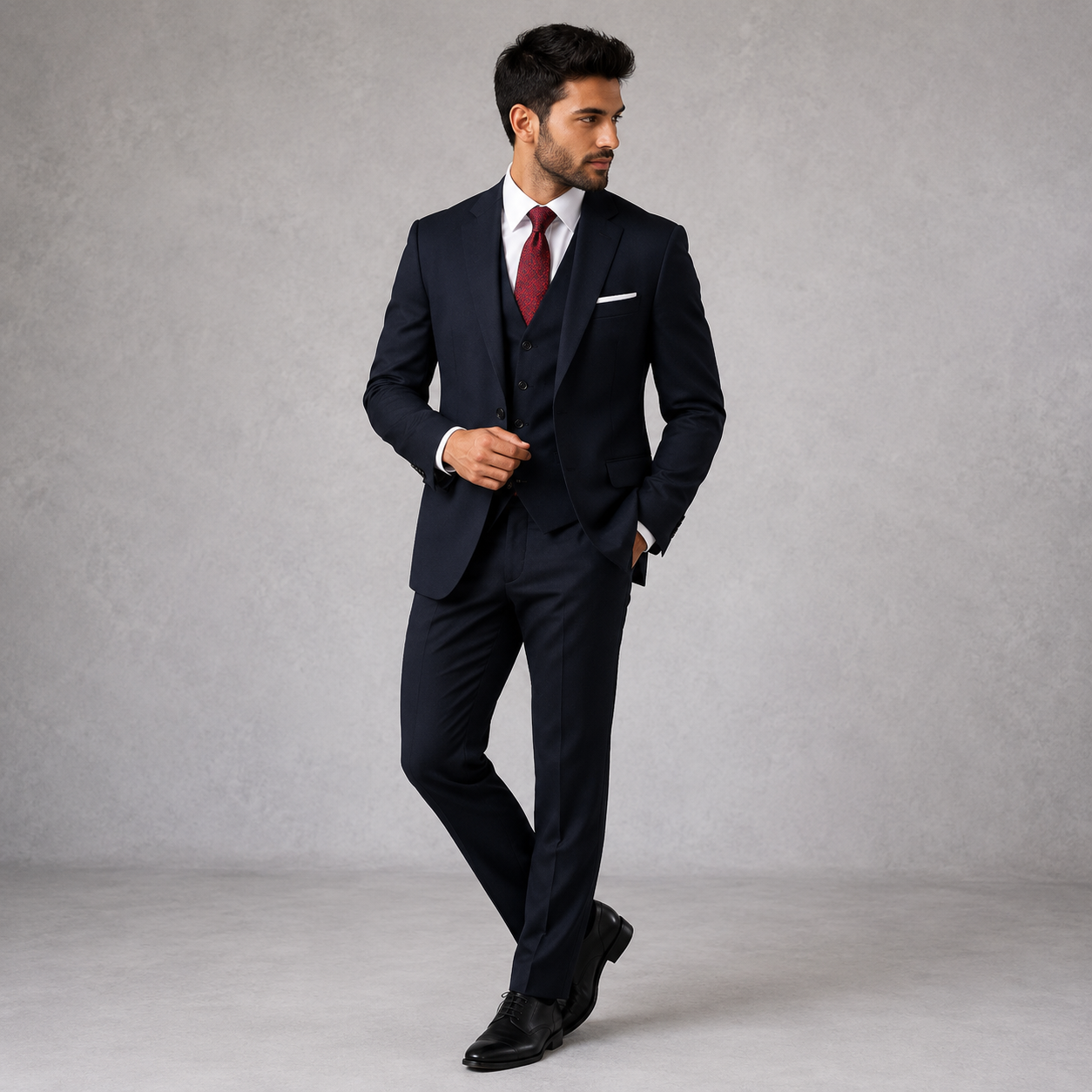 Skopes Mens Navy Madrid Suit Jacket Size 46R