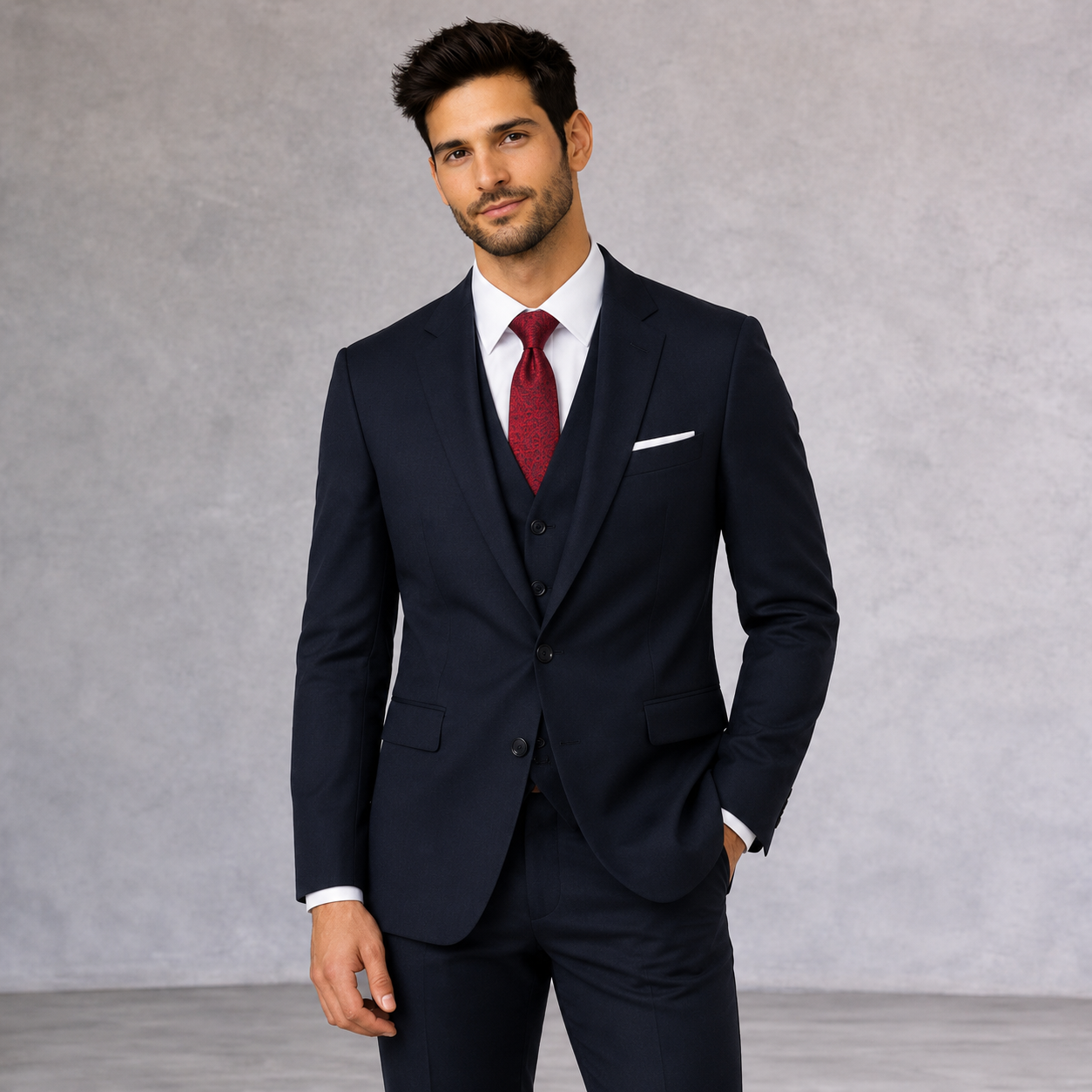Skopes Mens Navy Madrid Suit Jacket Size 46R
