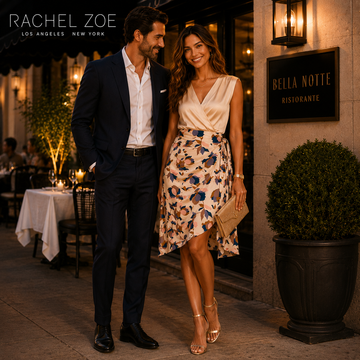 Rachel Zoe White Floral Tie Wrap Mini Skirt UK 10/12