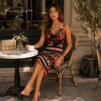 Phase Eight Silky Floral Stretch Dress UK 8