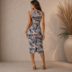 Marks & Spencer Autograph Blue Floral Dress UK 10