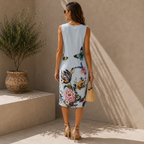 Made In Italy Blue Floral Summer Dress  UK 12/14