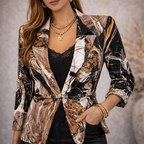 Roberto Naldi Abstract Print Fitted Jacket UK 10/12