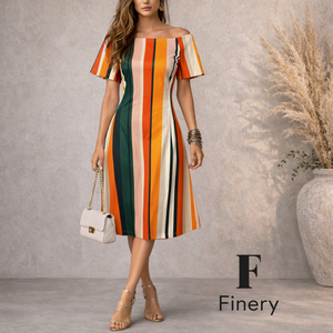 Finery London Stripe Cotton Dress UK 10